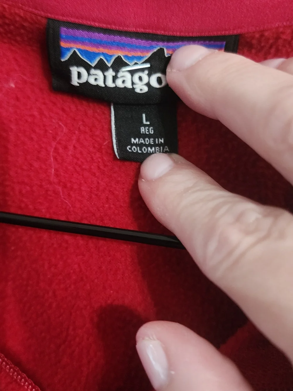 Patagonia Red Synchilla Micro Snap-T Fleece 1/4 Zip Pullover Size L